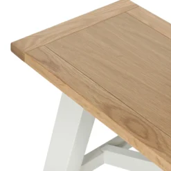Ashstead Bench - Oak & Ivory -Famous Furniture Store 12917114 1154897161579243