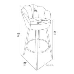 Sophia Bar Stool - Navy 7 Sophia Bar Stool - Navy -Famous Furniture Store 12937425 4495009657645271