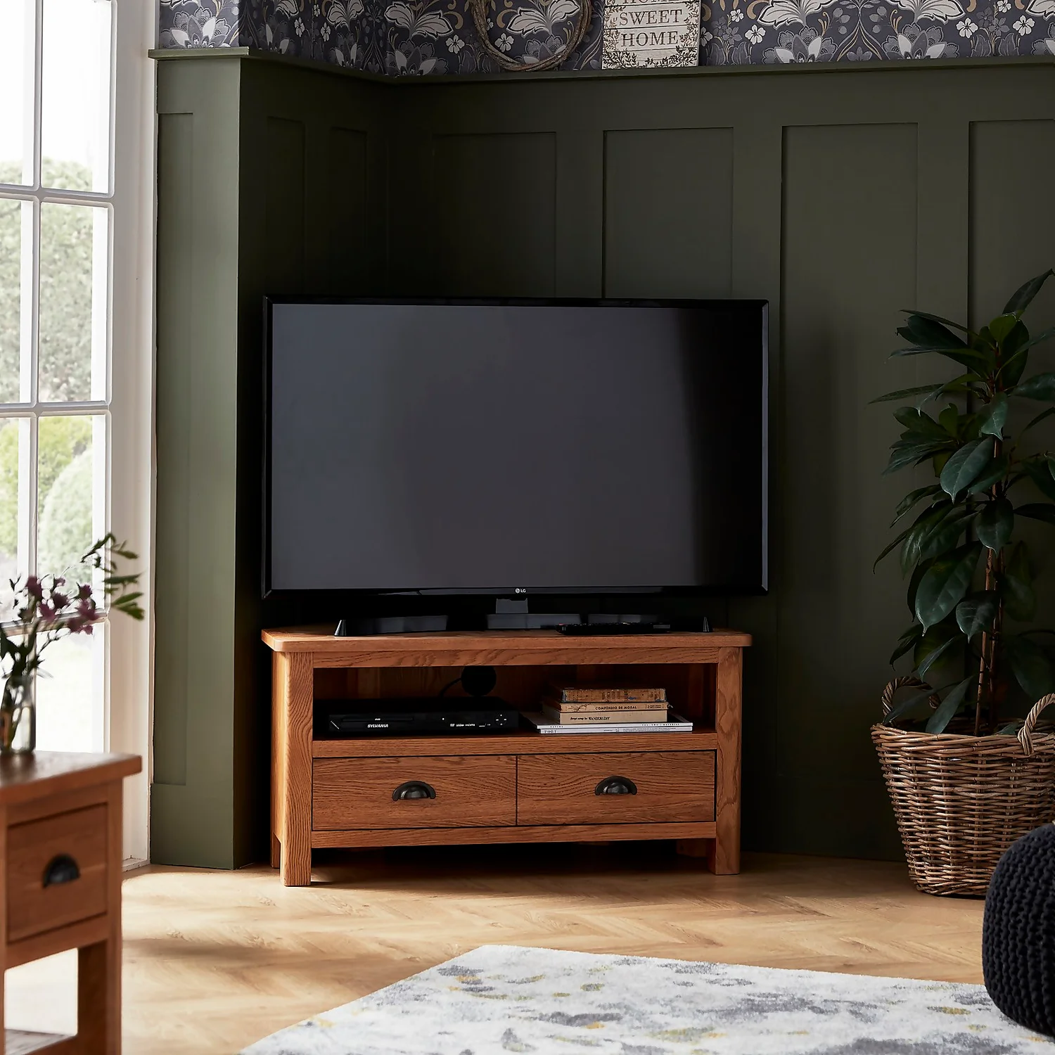 Norbury Corner TV Stand - Oak Norbury Corner TV Stand - Oak -Famous Furniture Store 12940834 2024889224071114