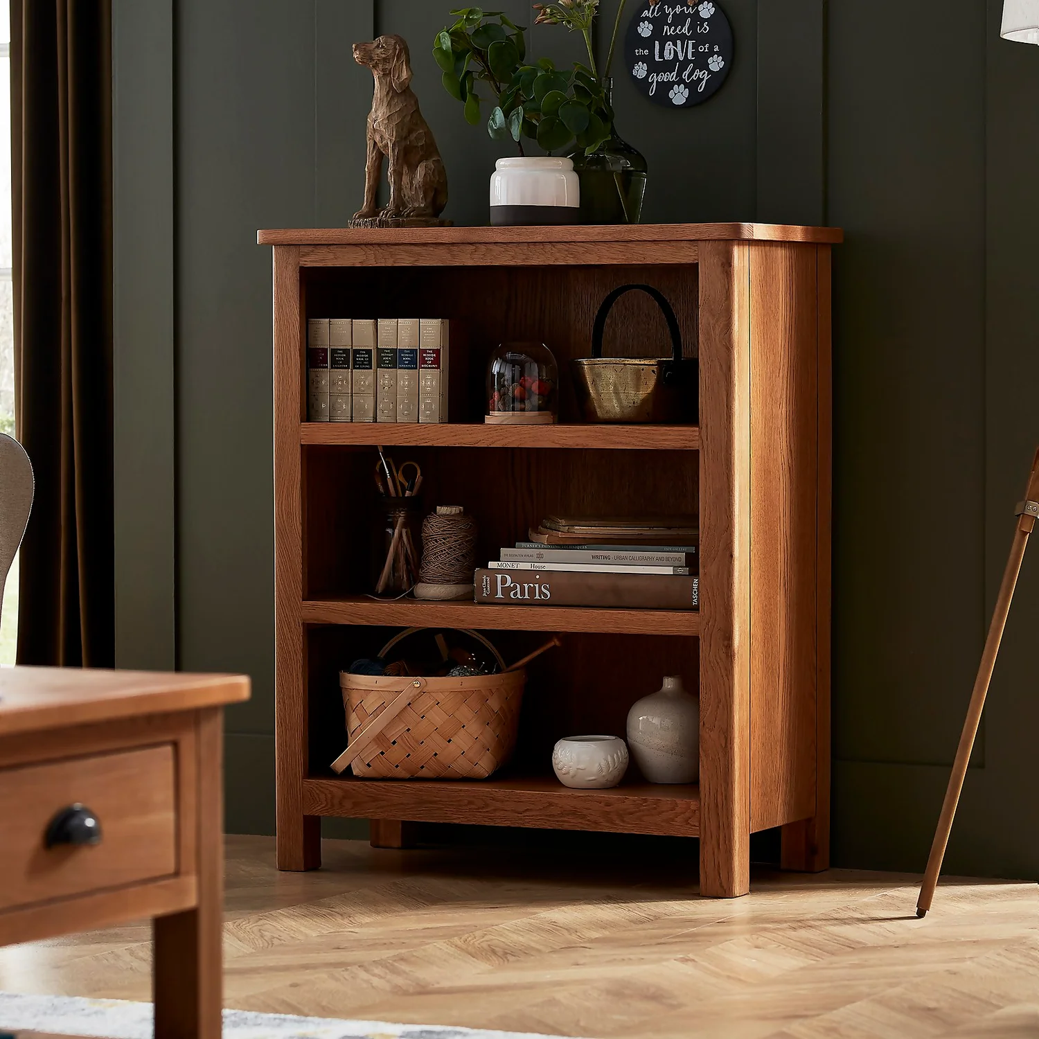 Norbury Low Bookcase - Oak Norbury Low Bookcase - Oak -Famous Furniture Store 12940841 4144889224070061
