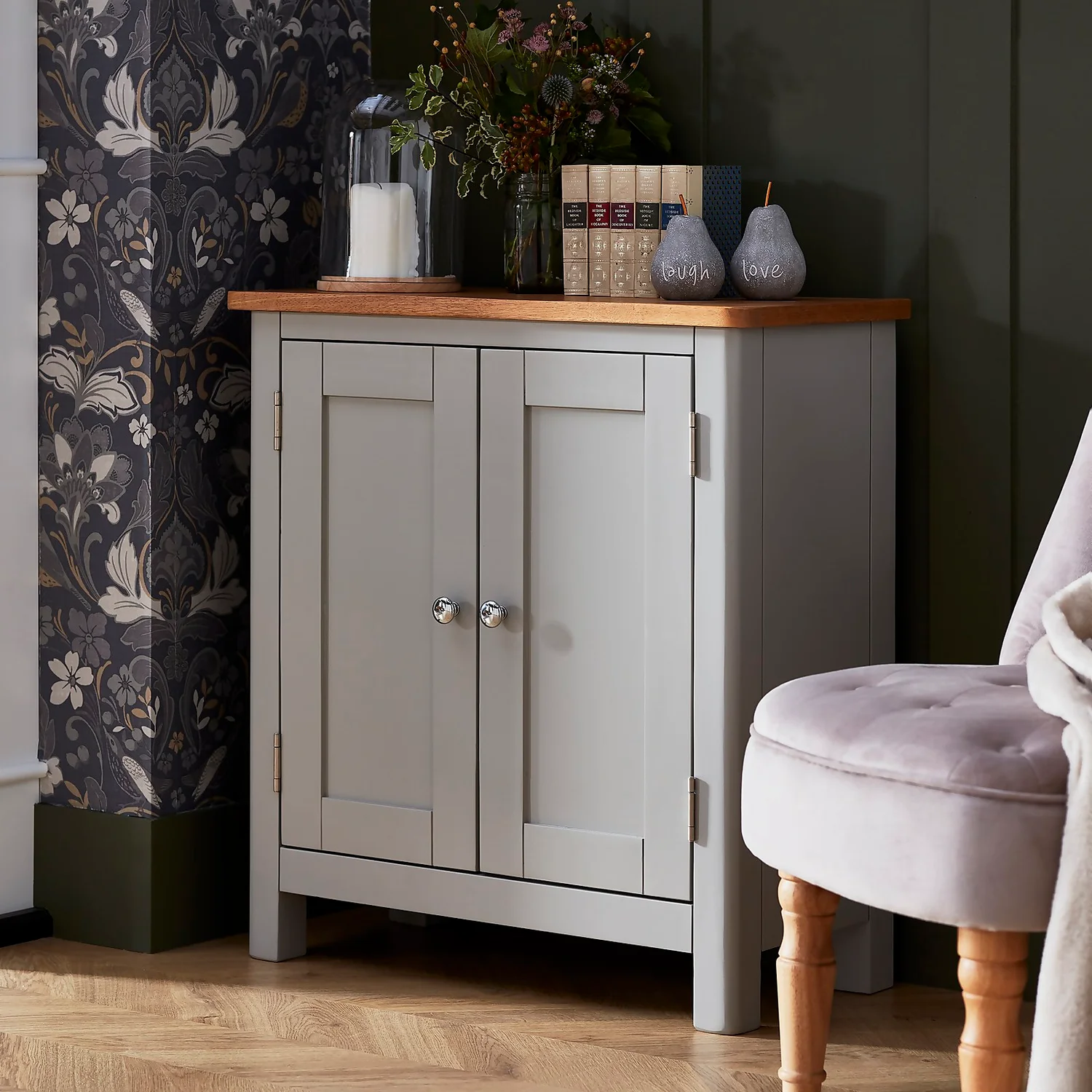 Norbury Petite Cabinet - Grey Norbury Petite Cabinet - Grey -Famous Furniture Store 12940855 7554889183429637