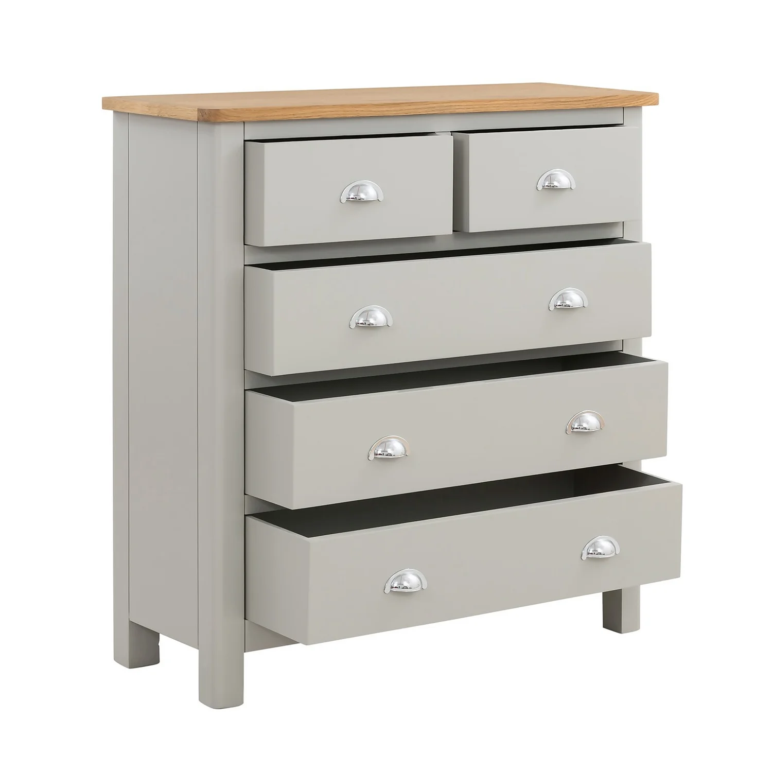 Norbury 5 Drawer Chest - Grey Norbury 5 Drawer Chest - Grey -Famous Furniture Store 12940860 1794873335596415