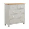 Norbury 5 Drawer Chest - Grey