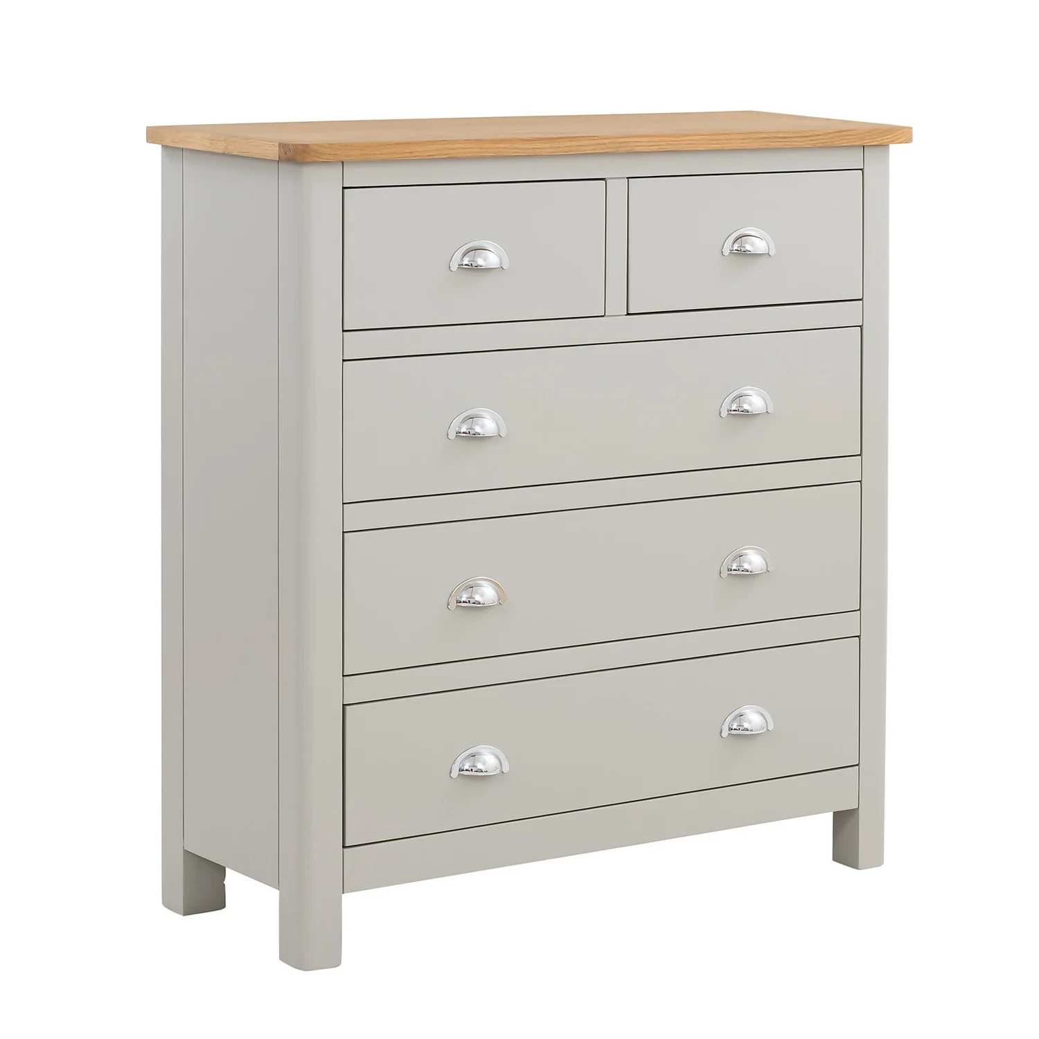Norbury 5 Drawer Chest - Grey Norbury 5 Drawer Chest - Grey -Famous Furniture Store 12940860 9254873335564588