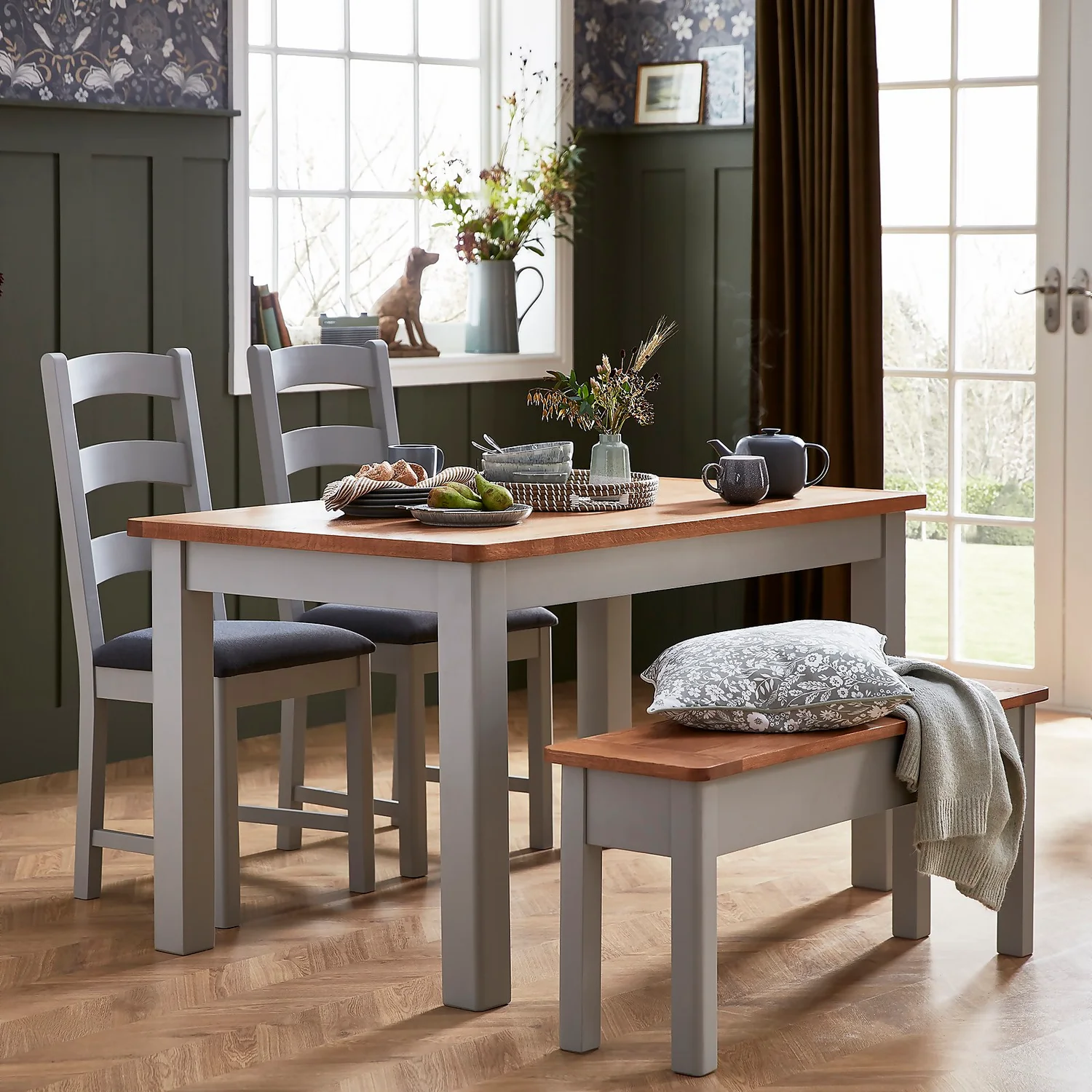 Norbury 6 Seater Dining Table - Grey Norbury 6 Seater Dining Table - Grey -Famous Furniture Store 12940867 1404889183990823