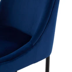 Ava Velvet Dining Chair - Set Of 2 - Navy -Famous Furniture Store 13125758 1194978604708001