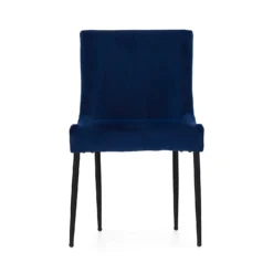 Ava Velvet Dining Chair - Set Of 2 - Navy -Famous Furniture Store 13125758 4784933241833932