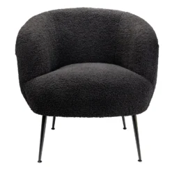 Tori Boucle Tub Chair - Black 2 Tori Boucle Tub Chair - Black -Famous Furniture Store 13130400 2084919264914449