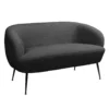 Tori Boucle Tub Sofa - Black