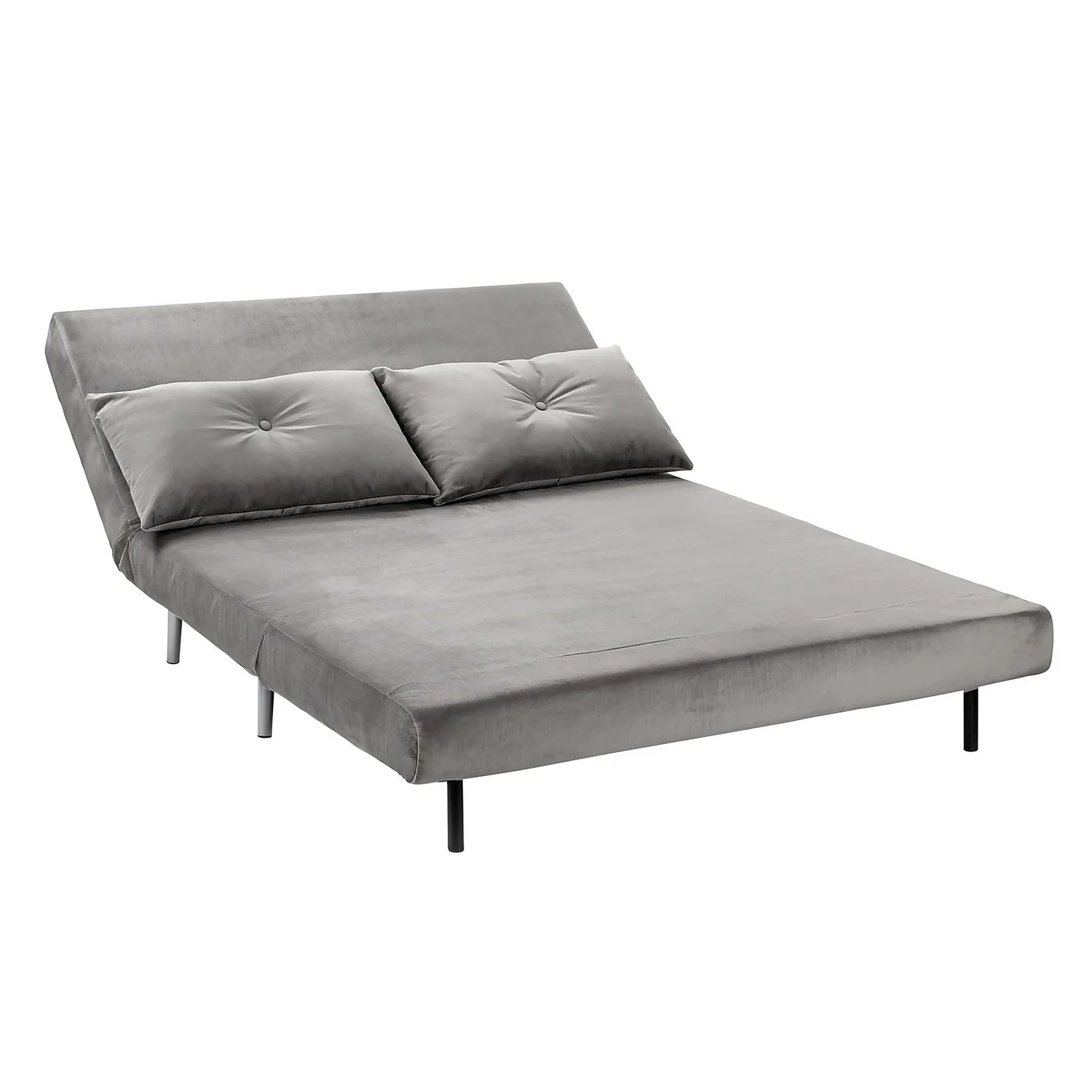 Freya Velvet Folding Sofa Bed - Grey Freya Velvet Folding Sofa Bed - Grey -Famous Furniture Store 13222764 1194933444598958