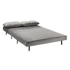 Freya Velvet Folding Sofa Bed - Grey 6 Freya Velvet Folding Sofa Bed - Grey -Famous Furniture Store 13222764 5844933444694100
