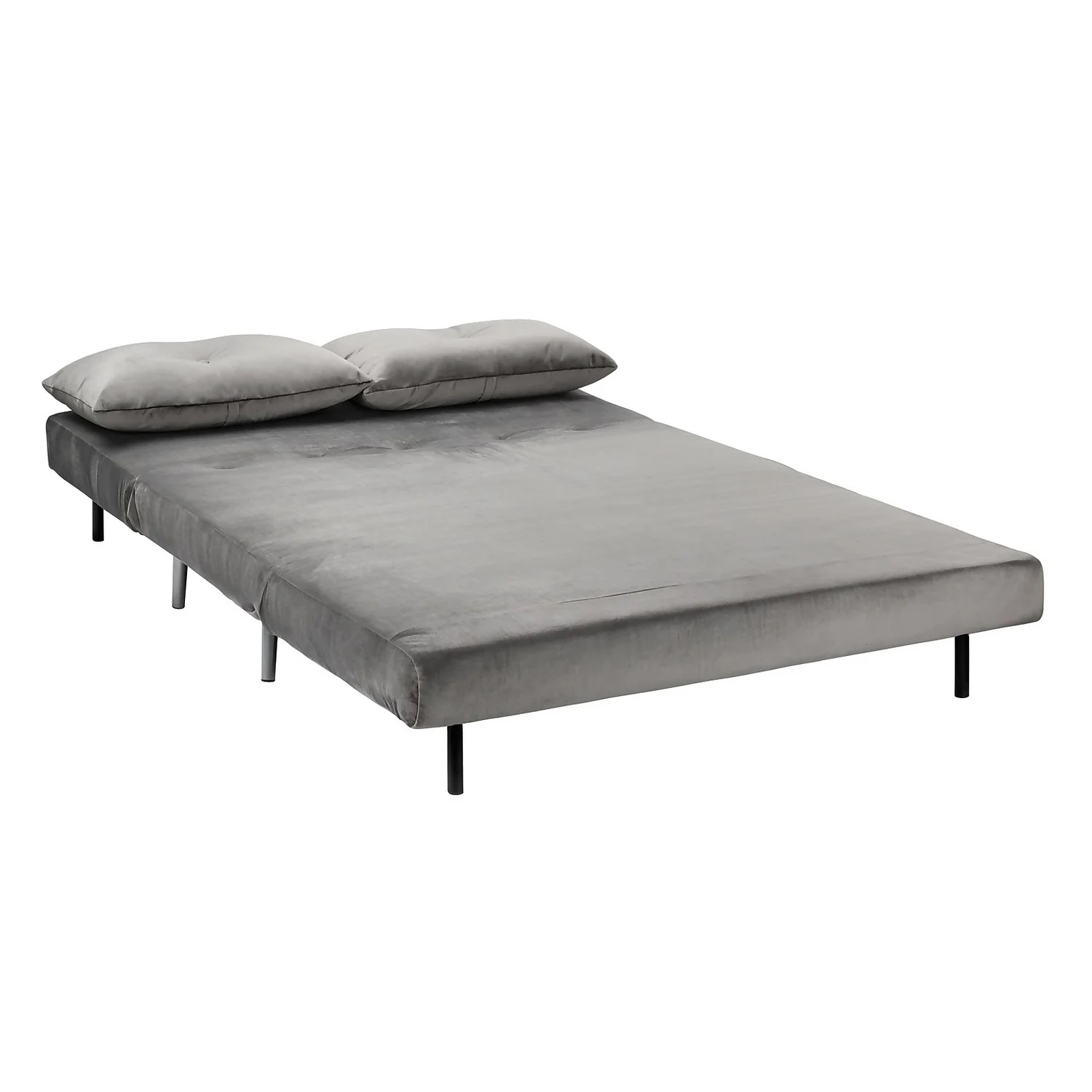 Freya Velvet Folding Sofa Bed - Grey Freya Velvet Folding Sofa Bed - Grey -Famous Furniture Store 13222764 5844933444694100