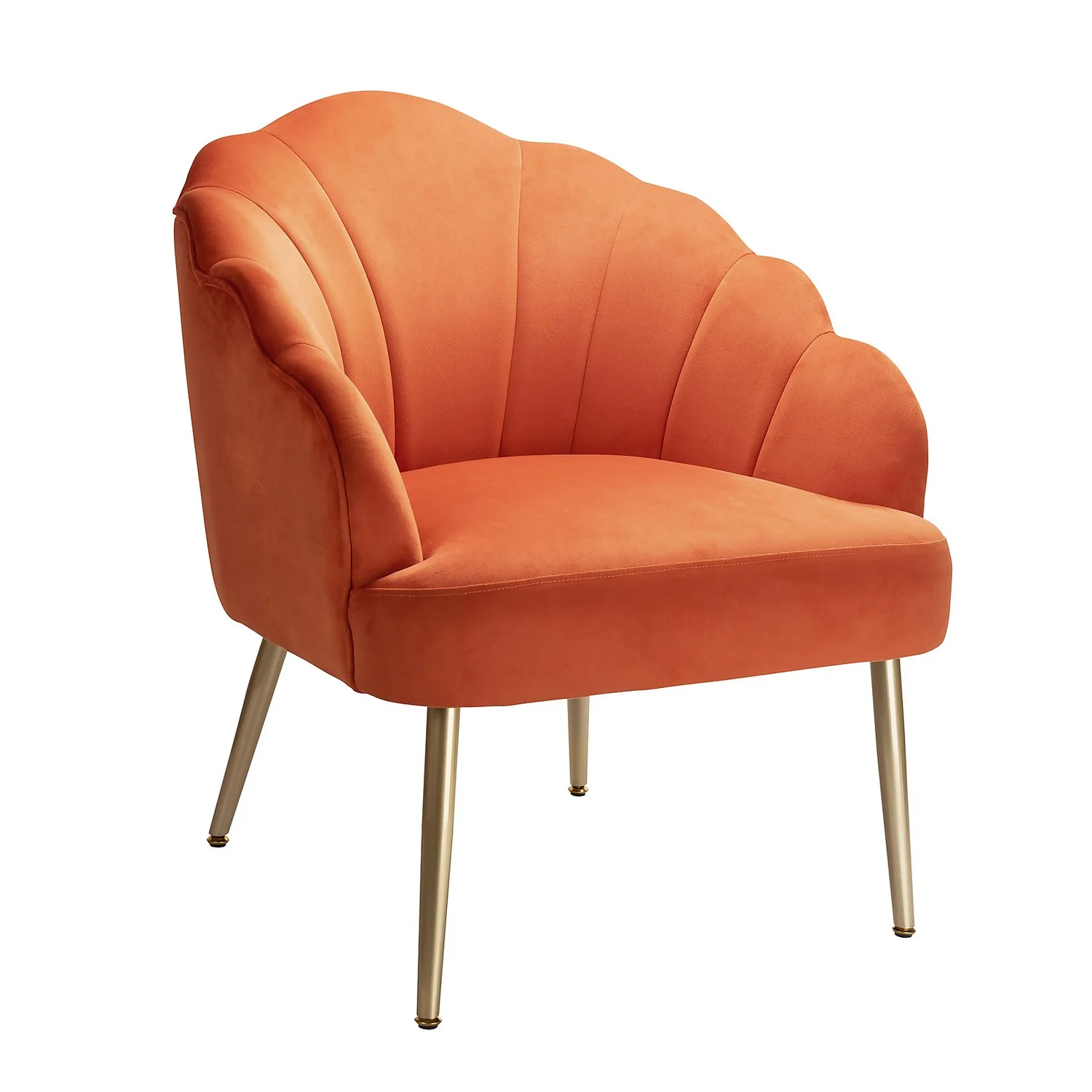 Sophia Scallop Occasional Chair - Burnt Orange Sophia Scallop Occasional Chair - Burnt Orange -Famous Furniture Store 13222770 1794920057524325