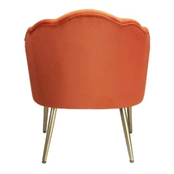 Sophia Scallop Occasional Chair - Burnt Orange 3 Sophia Scallop Occasional Chair - Burnt Orange -Famous Furniture Store 13222770 1894920057658395