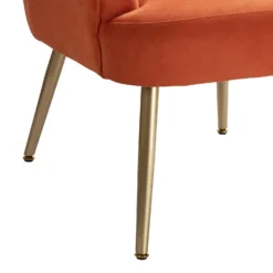 Sophia Scallop Occasional Chair - Burnt Orange 6 Sophia Scallop Occasional Chair - Burnt Orange -Famous Furniture Store 13222770 6994920057799422
