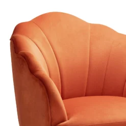 Sophia Scallop Occasional Chair - Burnt Orange 4 Sophia Scallop Occasional Chair - Burnt Orange -Famous Furniture Store 13222770 7244920057687963