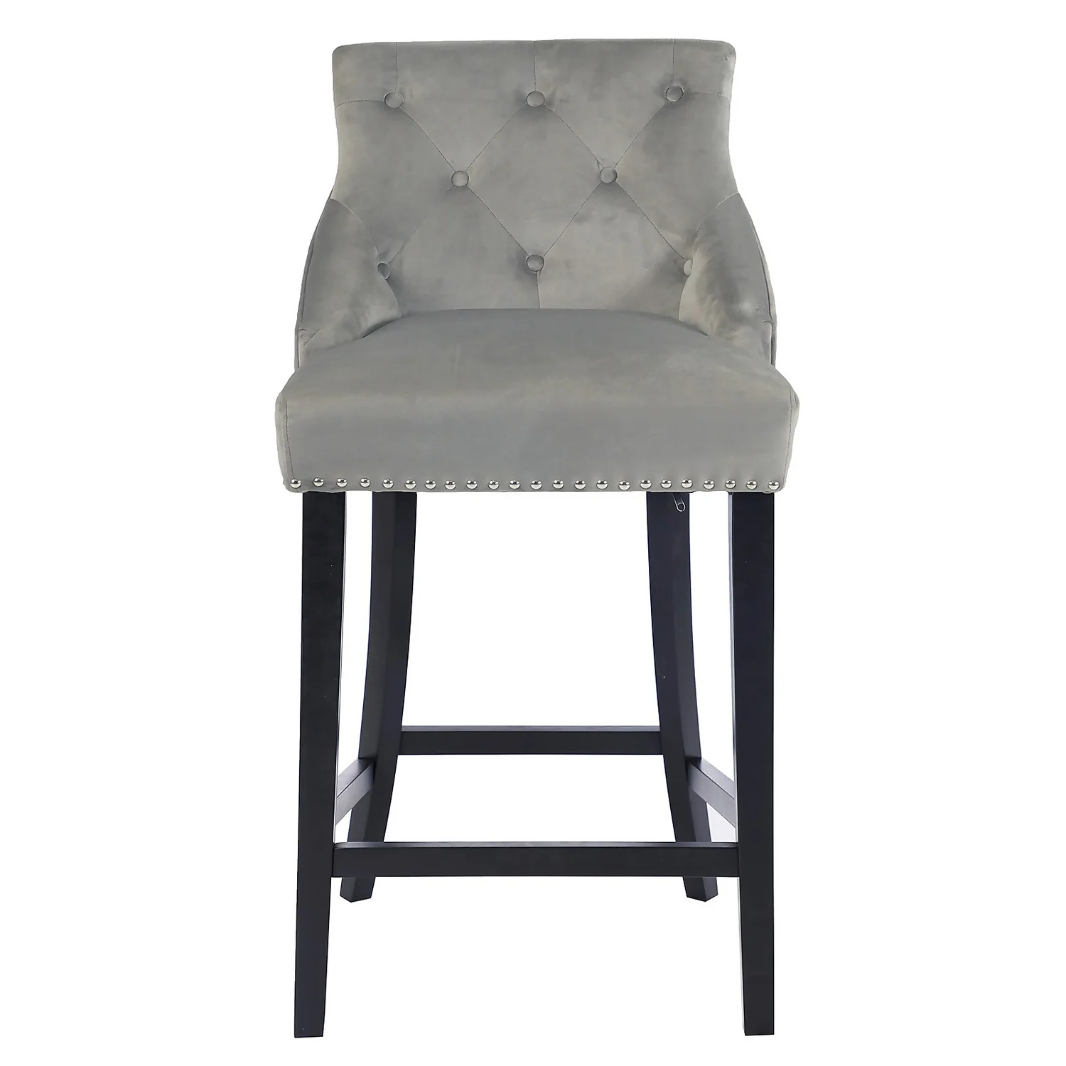 Annabelle Velvet Bar Stool - Grey Annabelle Velvet Bar Stool - Grey -Famous Furniture Store 13223761 7994927306506681