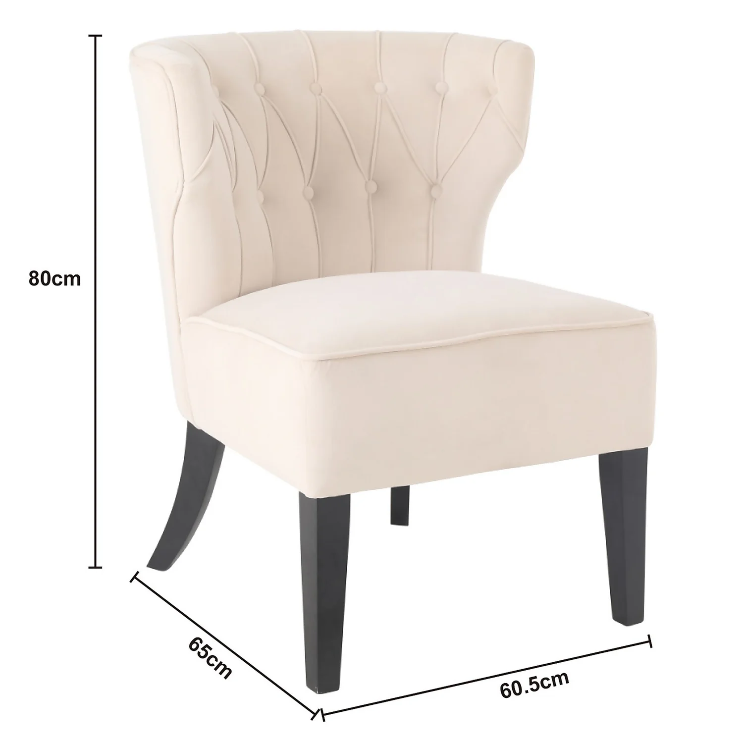 Sadie Velvet Accent Chair - Ivory Sadie Velvet Accent Chair - Ivory -Famous Furniture Store 13223762 1644927512217629