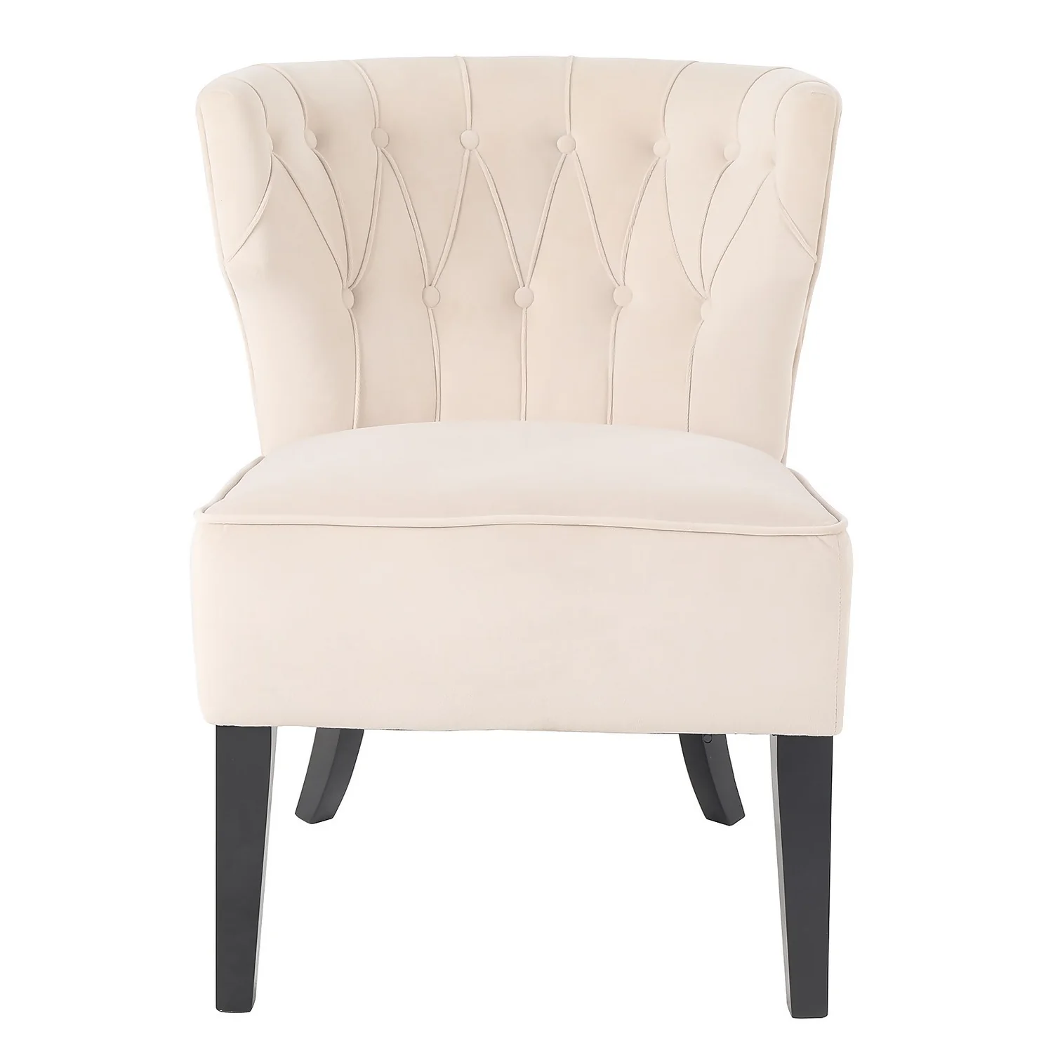 Sadie Velvet Accent Chair - Ivory Sadie Velvet Accent Chair - Ivory -Famous Furniture Store 13223762 2104927512026442