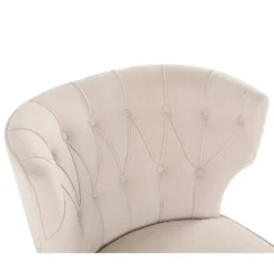 Sadie Velvet Accent Chair - Ivory 5 Sadie Velvet Accent Chair - Ivory -Famous Furniture Store 13223762 3894927512142902