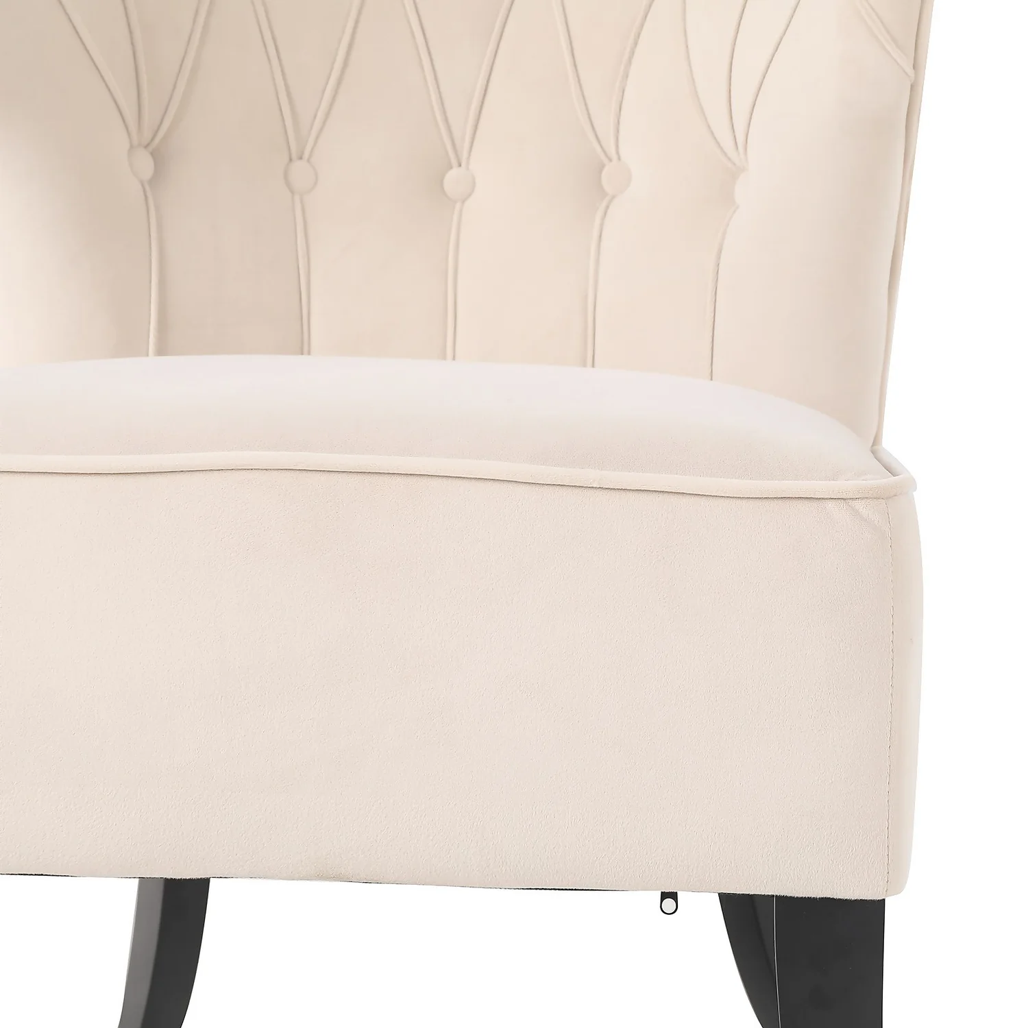 Sadie Velvet Accent Chair - Ivory Sadie Velvet Accent Chair - Ivory -Famous Furniture Store 13223762 4404927512171000