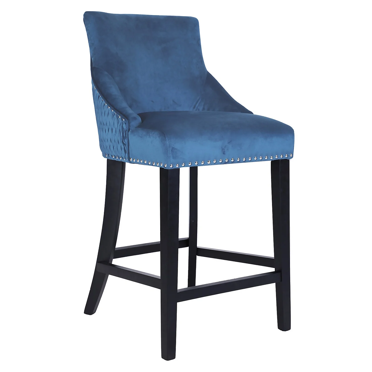 Annabelle Velvet Bar Stool - Navy Annabelle Velvet Bar Stool - Navy -Famous Furniture Store 13223768 6124927306470291