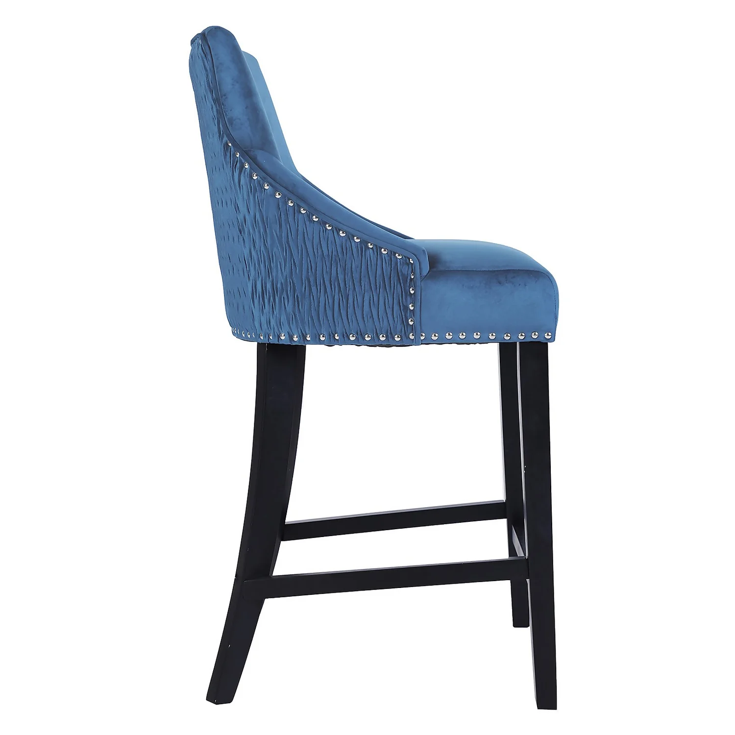 Annabelle Velvet Bar Stool - Navy Annabelle Velvet Bar Stool - Navy -Famous Furniture Store 13223768 8544927306609227