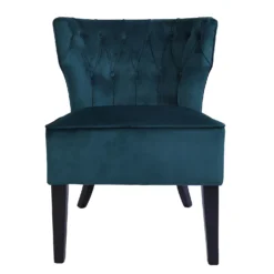 Sadie Velvet Accent Chair - Aegean Blue 2 Sadie Velvet Accent Chair - Aegean Blue -Famous Furniture Store 13223769 3614958840618067
