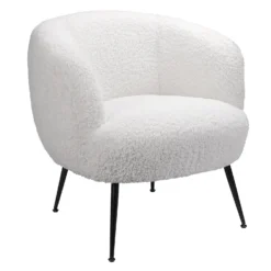 Tori Boucle Tub Chair - White