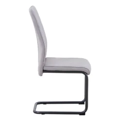 Skelby Cantilever Dining Chairs - Set Of 2 - Silver Grey -Famous Furniture Store 13244352 6274947968263773