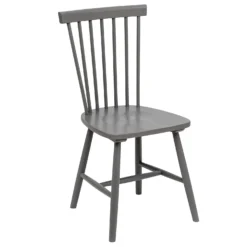 The Spindle Chair - Set Of 2 - Charcoal -Famous Furniture Store 13460767 6404940701612782
