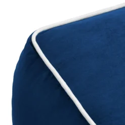Pippa Square Pouffe - Blue -Famous Furniture Store 13514423 6424997230071858
