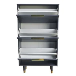 Lewis Shoe Storage Unit - Grey 2 Lewis Shoe Storage Unit - Grey -Famous Furniture Store 13633732 1344998257853486