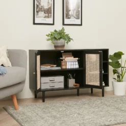 Kubu Rattan Sideboard - Black -Famous Furniture Store 13633735 2025023661185449