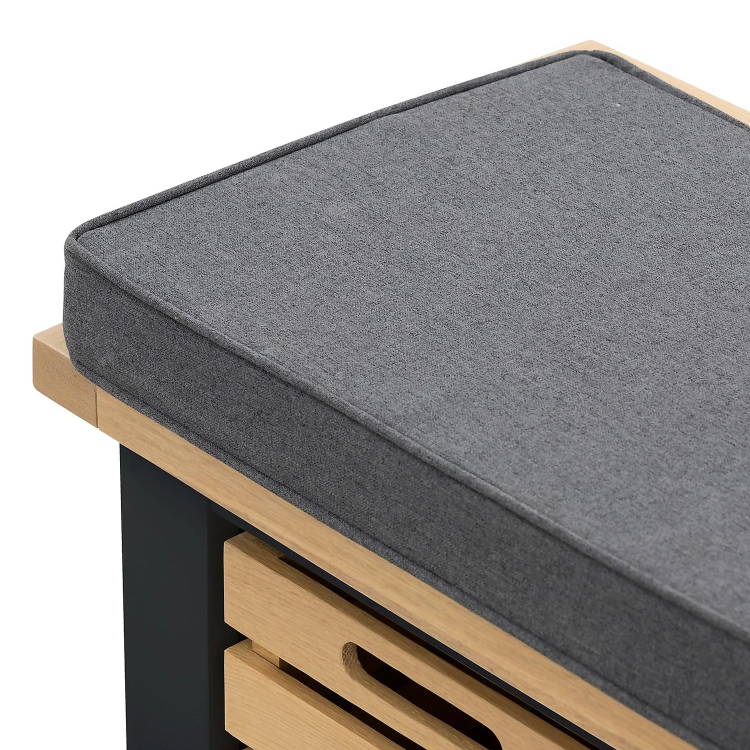 Ashstead Storage Bench - Oak & Charcoal Ashstead Storage Bench - Oak & Charcoal -Famous Furniture Store 13642204 2484953455933643