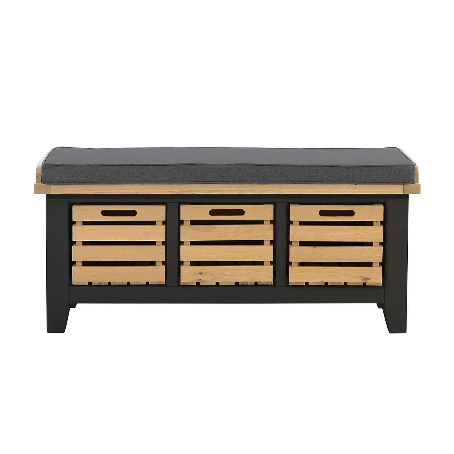 Ashstead Storage Bench - Oak & Charcoal Ashstead Storage Bench - Oak & Charcoal -Famous Furniture Store 13642204 6064953455681931