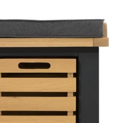 Ashstead Storage Bench - Oak & Charcoal 7 Ashstead Storage Bench - Oak & Charcoal -Famous Furniture Store 13642204 7244953455885523