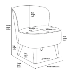 Amy Occasional Chair - Mustard 6 Amy Occasional Chair - Mustard -Famous Furniture Store 13644151 2165009660498850