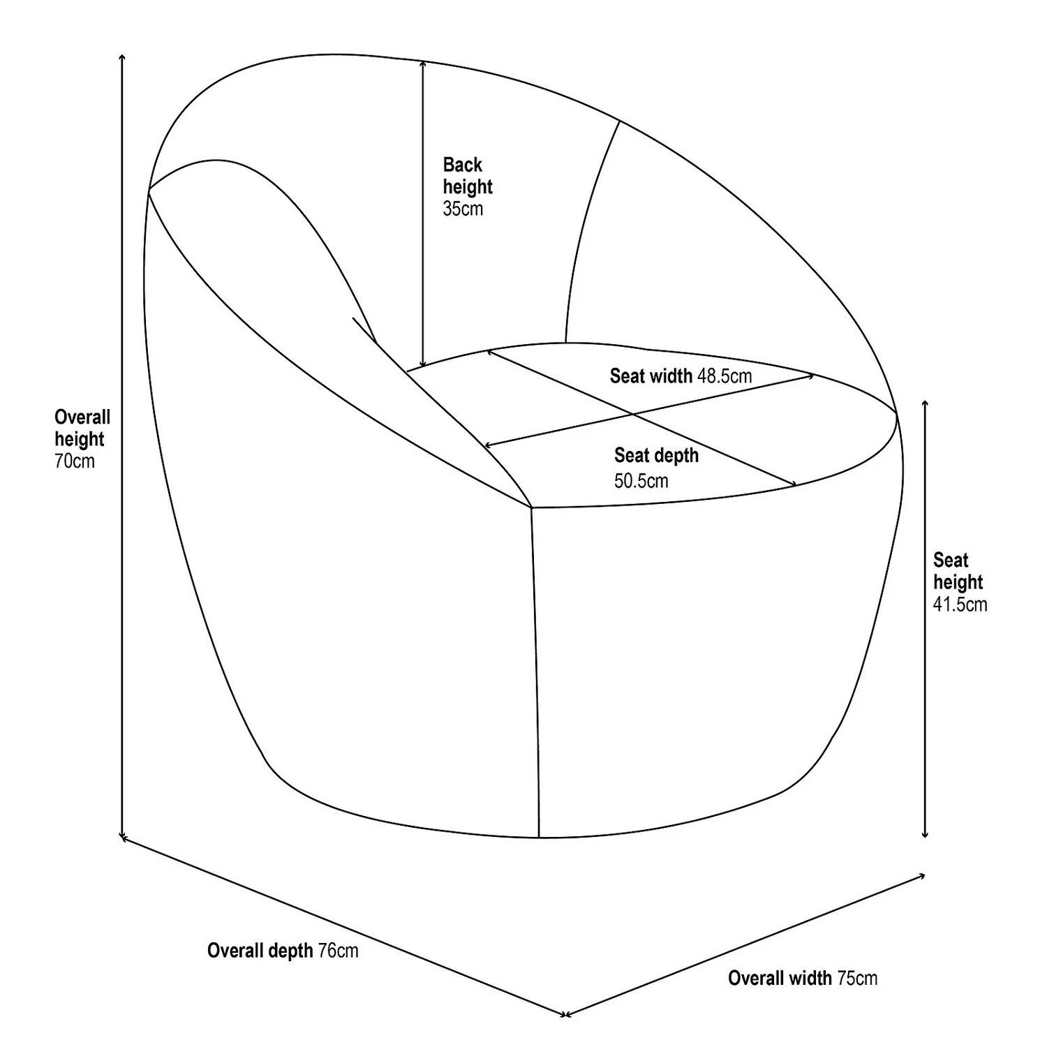 Bernie Boucle Chunky Tub Chair - Cream Bernie Boucle Chunky Tub Chair - Cream -Famous Furniture Store 13644159 4745014368948267