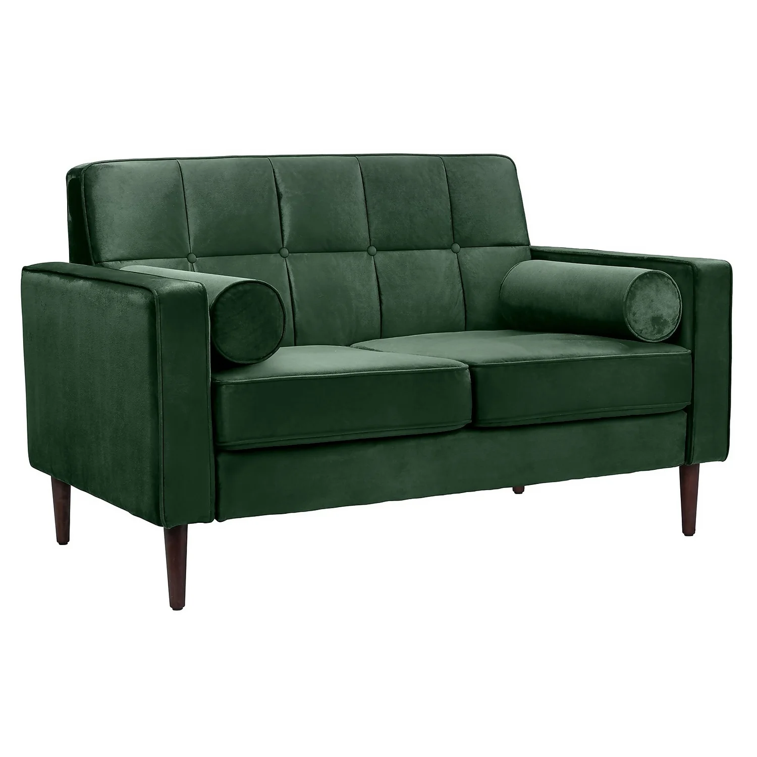 Draper Velvet 2 Seater Sofa in a Box - Green Draper Velvet 2 Seater Sofa In A Box - Green -Famous Furniture Store 13645998 3714978299614916