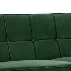 Draper Velvet 3 Seater Sofa In A Box - Green -Famous Furniture Store 13646000 1294978299760242