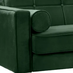 Draper Velvet 3 Seater Sofa In A Box - Green -Famous Furniture Store 13646000 5294978299856719