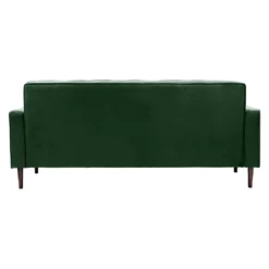 Draper Velvet 3 Seater Sofa In A Box - Green -Famous Furniture Store 13646000 7694978299688632