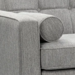 Draper Woven Fabric 2 Seater Sofa In A Box - Grey -Famous Furniture Store 13646006 2074978299906147