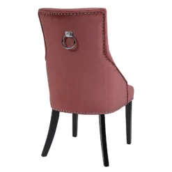 Annabelle Velvet Chairs - Set Of 2 - Rose 4 Annabelle Velvet Chairs - Set Of 2 - Rose -Famous Furniture Store 13667707 1114964354991060