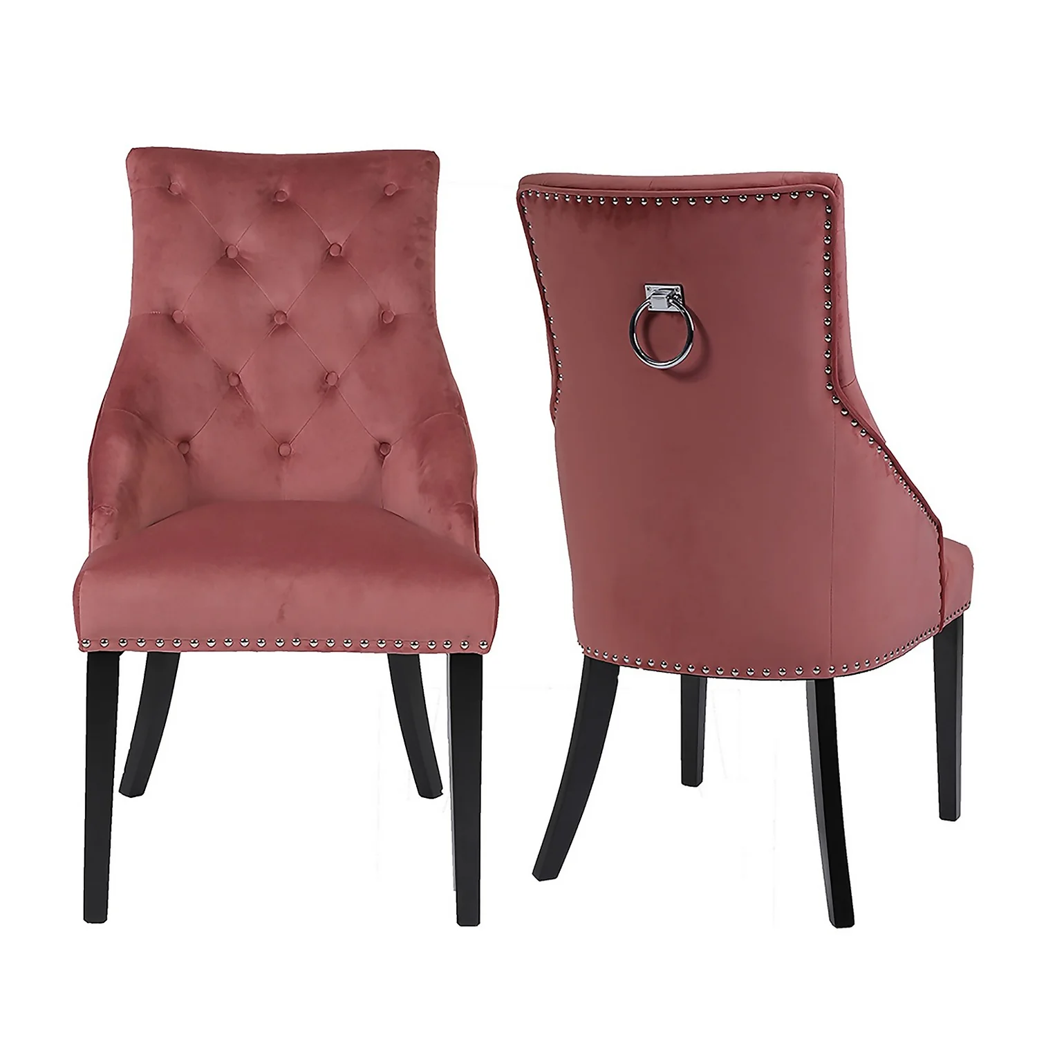 Annabelle Velvet Chairs - Set of 2 - Rose Annabelle Velvet Chairs - Set Of 2 - Rose -Famous Furniture Store 13667707 3144964354852088