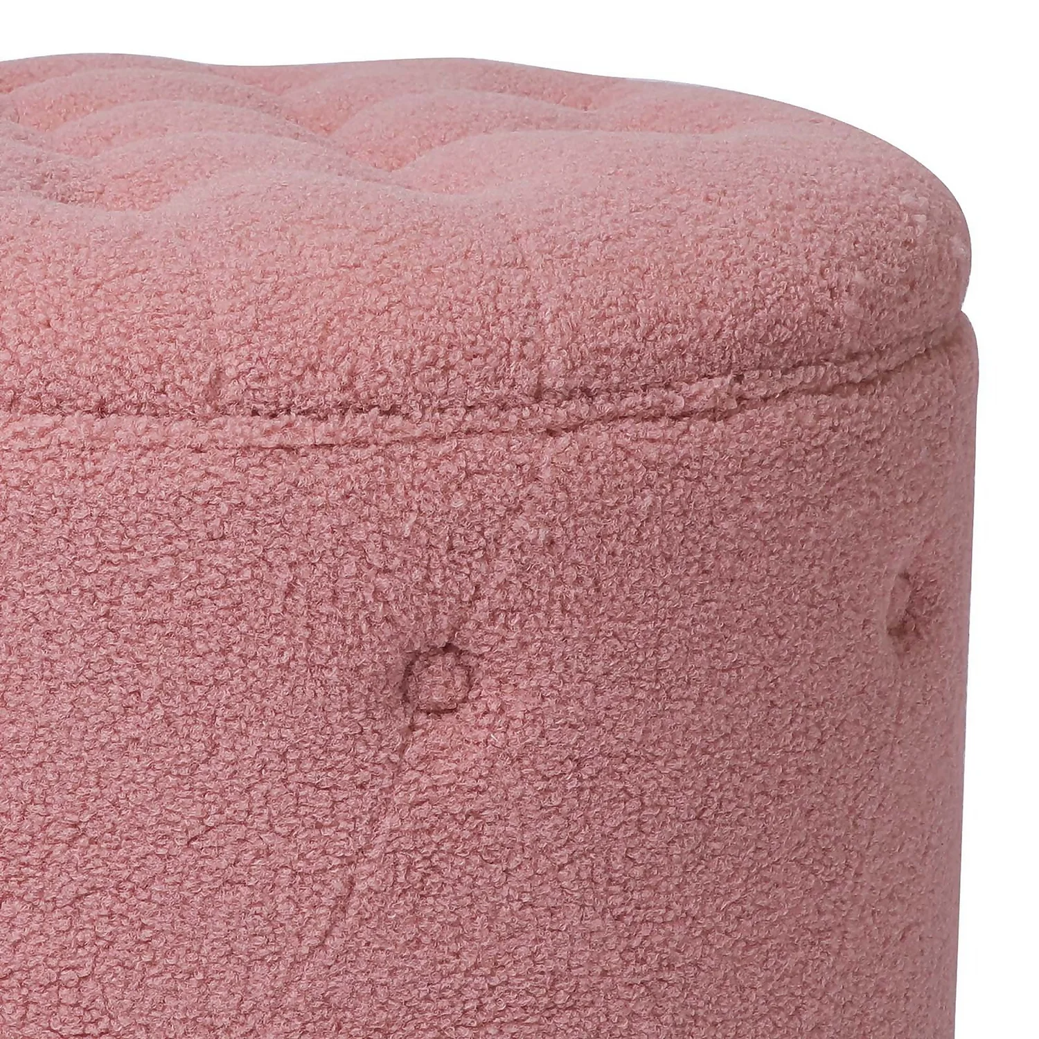 Betty Boucle Button Ottoman - Rose Betty Boucle Button Ottoman - Rose -Famous Furniture Store 13667713 1244964295705537