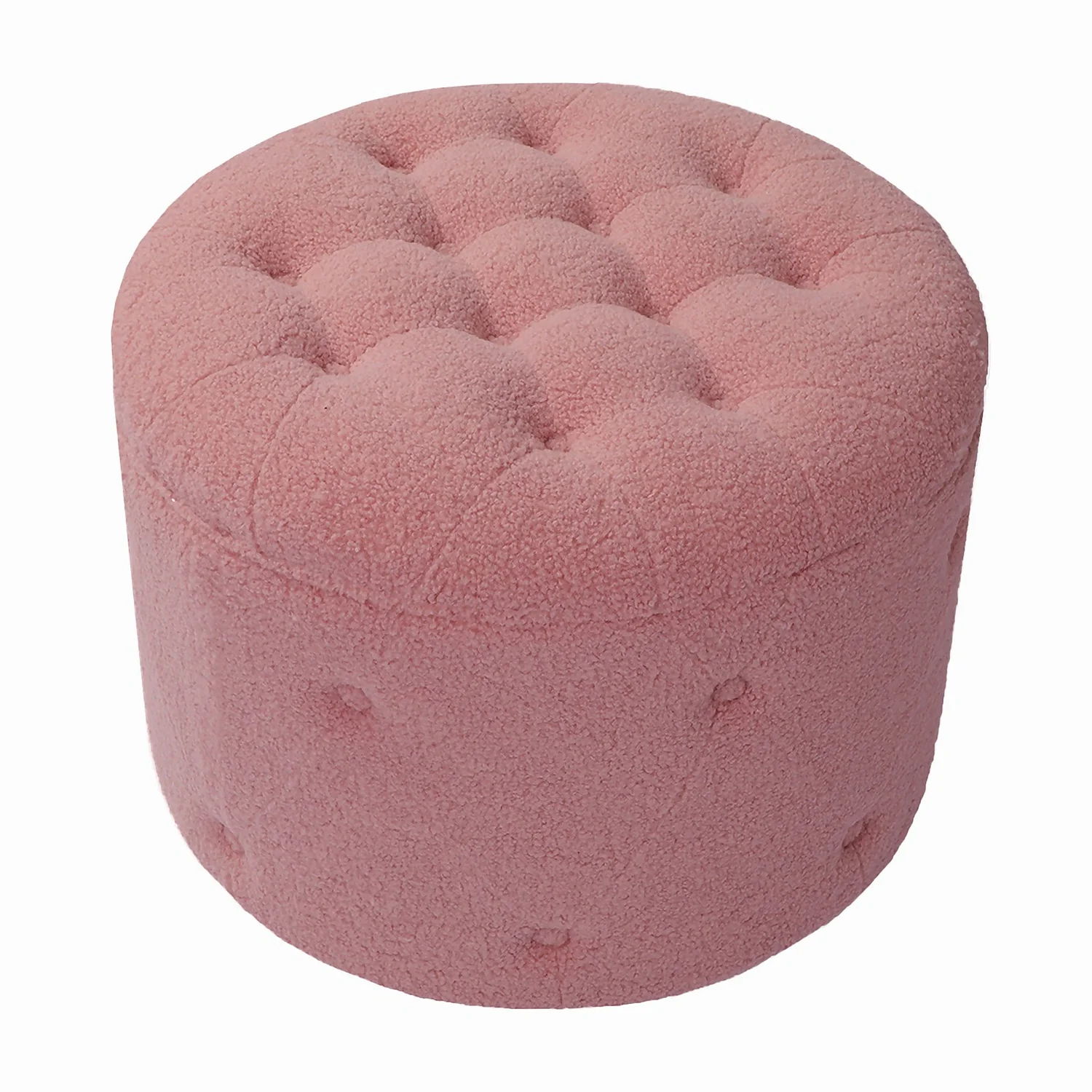 Betty Boucle Button Ottoman - Rose Betty Boucle Button Ottoman - Rose -Famous Furniture Store 13667713 1794964295664914