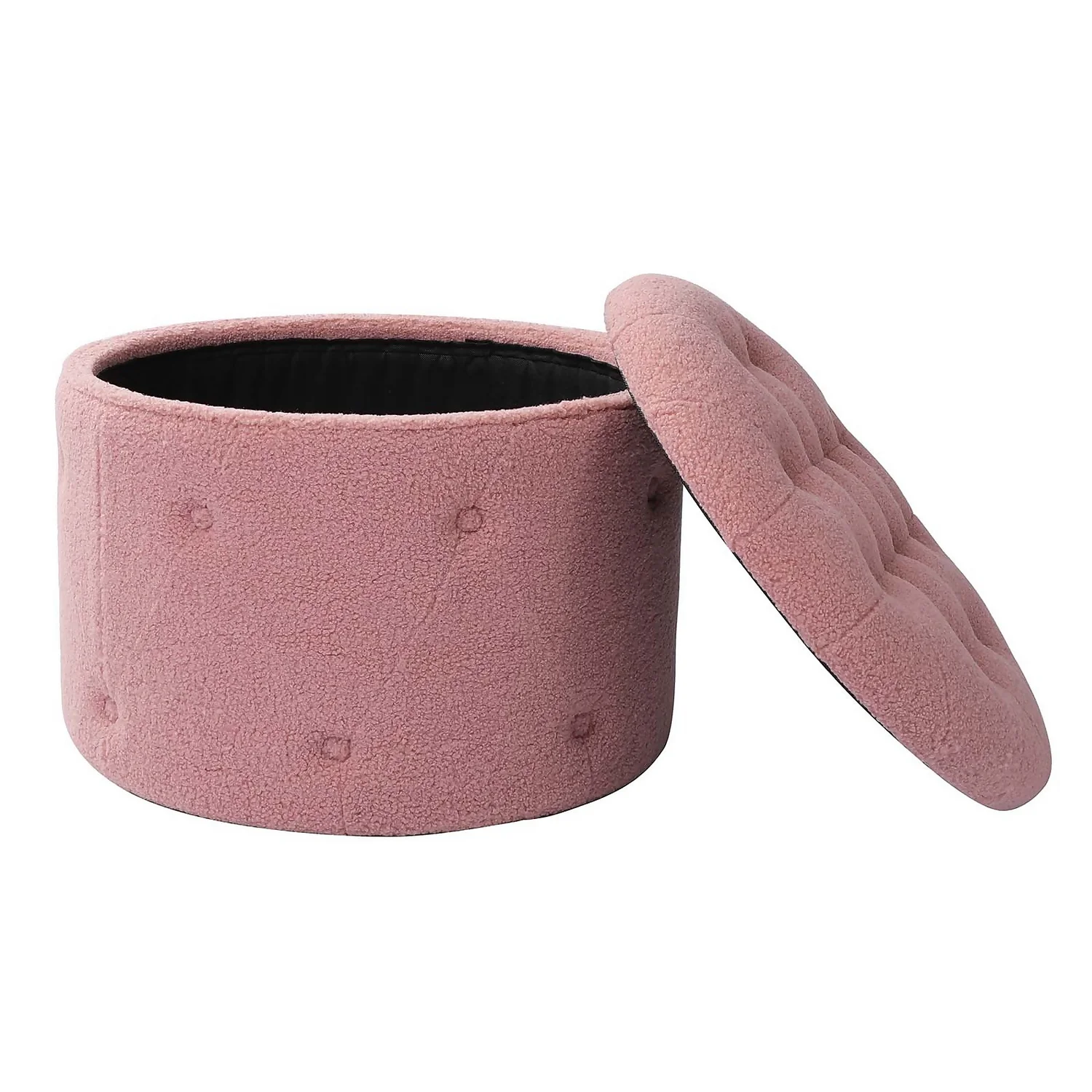 Betty Boucle Button Ottoman - Rose Betty Boucle Button Ottoman - Rose -Famous Furniture Store 13667713 5684964295626397