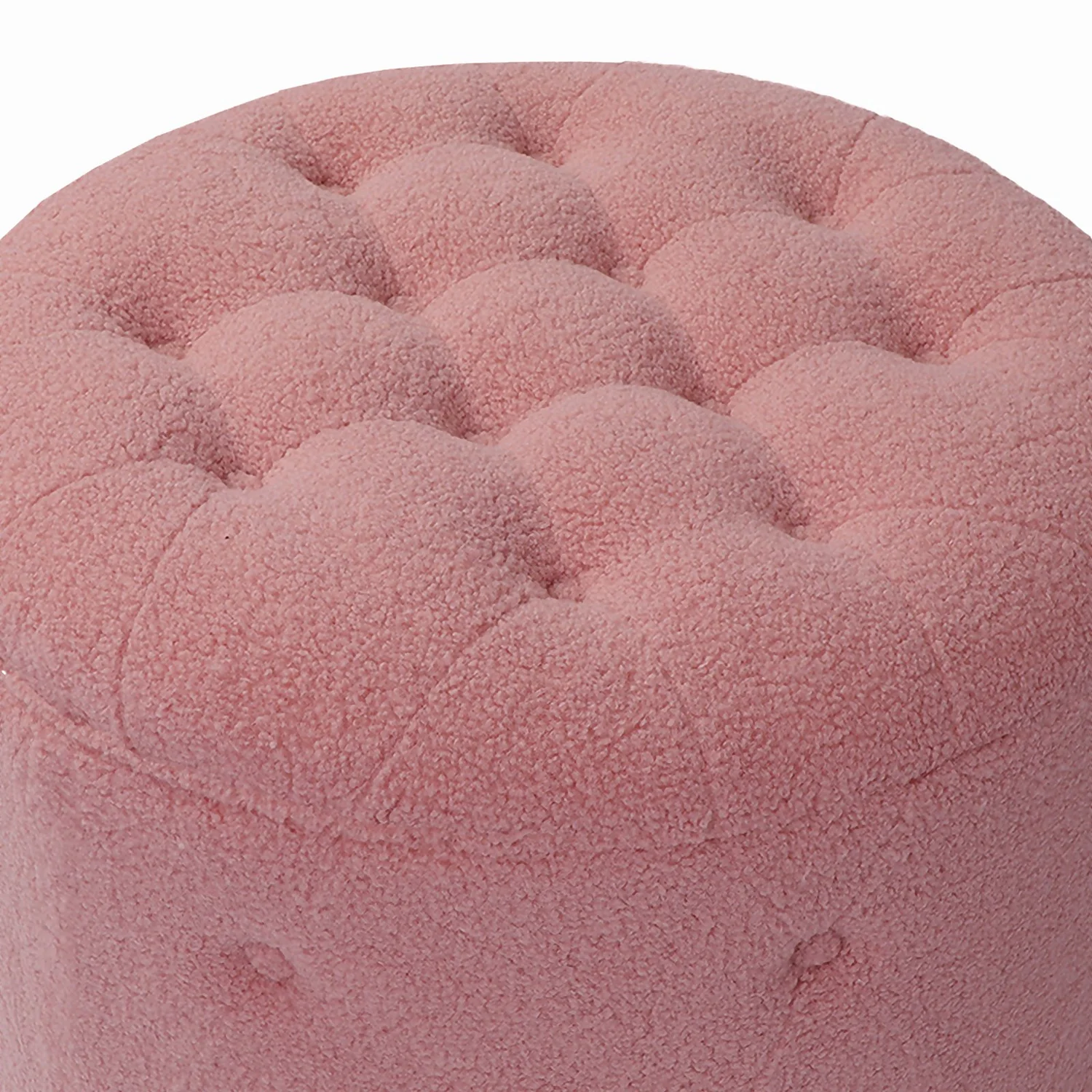 Betty Boucle Button Ottoman - Rose Betty Boucle Button Ottoman - Rose -Famous Furniture Store 13667713 7144964295740874